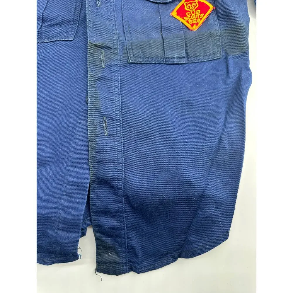 Vintage Boy Scouts BSA Uniform Lot Shirt Pants Hat Belt Scarf Youth Costume